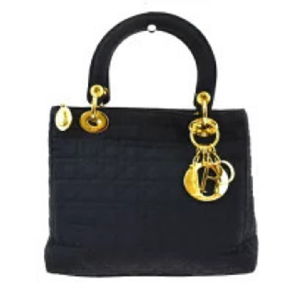 Christian Dior Lady Cannage Handbag Black